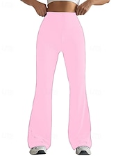 economico Leggings semplici-Per donna Gamba larga Pantaloni Eleganti Streetwear Casual Lunghezza intera Naturale Semplice Elastico in vita Confortevole Streetwear Ferie Abbigliamento quotidiano Magenta Grigio Nero Bianco Autunno