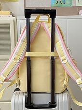 billiga Barn- och tonårryggsäckar-Stor reseryggsäck för tonårsflickor med vagnsrem – söt kaninbroderi, skolväska med flera fickor för mellan- och högstadieelever