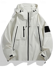 economico giacca attiva-Per donna Giacca con Cappuccio Impermeabile Caldo Cerniera Tasca Moda Semplice All&#039;aperto Streetwear Abbigliamento quotidiano Cerniera Regolare Con Cappuccio Vestibilità regolare Manica Lunga