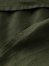 abordables Chemises-Femmes Chemises en coton et lin Couleur Unie Élégant Basique Occasionnel manche longue Col de chemise Hauts Longs Quotidien Boutons Blanche Vert Véronèse Kaki Été Automne