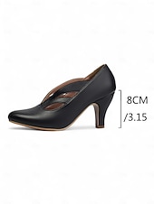 Χαμηλού Κόστους Δεκαετία του 1920 &amp; Εποχή του Γκάτσμπι-Γυναικείες γόβες με vintage τακούνι της δεκαετίας του 1930 – ρετρό δερμάτινα παπούτσια για swing dance, tea parties και pin-up fashion