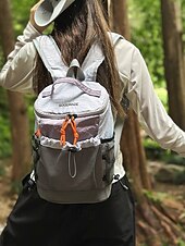 abordables Sacs à dos de Collège-Sac à dos de randonnée léger pour femme avec poches en filet – petit sac à dos imperméable pour les voyages en plein air, le trekking et le cyclisme