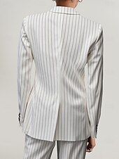 voordelige Broekpakken van mama-damesblazers moeder van de bruid elegante lange mouwen met knopen effen kleur