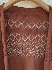economico Bluse e camicie-Per donna Giacca imbottita Confortevole Traspirante Taglio Moda Quotidiano Semplice All&#039;aperto Casuale Quotidiano Aperto davanti Regolare Senza colletto Vestibilità regolare Manica Lunga Capispalla