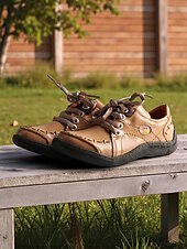 abordables Baskets femme-Chaussures décontractées à lacets en cuir violet pour femmes – Chaussures rétro confortables faites à la main pour le quotidien, les voyages et les activités de plein air