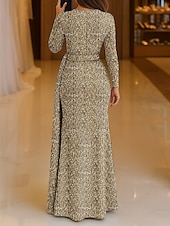 preiswerte Sekt-Perlenverziertes goldenes Jersey-Abendkleid in A-Linie, elegantes Kleid für formelle Hochzeiten, bodenlang, ärmellos, herzförmiger Ausschnitt, Satin mit Schleife, Knoten 2025
