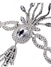 economico Accessori per capelli da donna-Copricapo di piume Gatsby anni &#039;20 da donna - cerchietto vintage con strass flapper per feste a tema anni ruggenti e balli in maschera