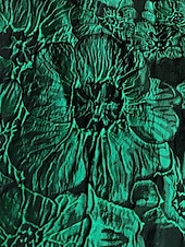 abordables FLORALES-Robe de soirée A-Line en jacquard floral verte élégante Robe de mariage formelle longueur au sol sans manches en V en nylon avec poche fente Robe invitée de mariage