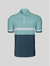 halpa Miesten golfvaatteet-Miesten Poolopaita Apila Lyhythihainen Topit Golfasut Vaatteet Asut Wear Apparel