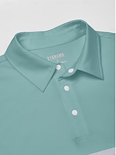 halpa Miesten golfvaatteet-Miesten Poolopaita Apila Lyhythihainen Topit Golfasut Vaatteet Asut Wear Apparel