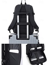 abordables Sacs à dos de Collège-Sac à dos pour ordinateur portable imperméable et résistant aux rayures pour homme – Design élégant et extensible avec plusieurs compartiments pour les voyages, l&#039;école et l&#039;extérieur
