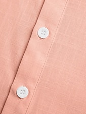  Herren Hemd Leinenhemd Popover-Hemd Sommerhemd Strandbekleidung Stehkragenhemd Einfach Urlaub Lässig Schwarz Weiß Gelb Rosa Kurzarm Stehkragen Sommer Bekleidung