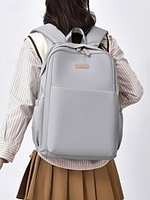 levne Vysokoškolské batohy-Voděodolný cestovní batoh s popruhem na zavazadla – stylová taška odolná proti poškrábání pro ženy i muže, pojme notebook o velikosti 15,6&quot;, ideální do práce, do školy nebo na služební cesty