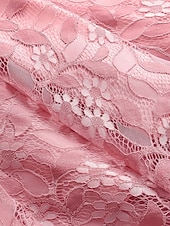 halpa Sifonkimeet-Naisten Midimekko Pitsimekko Coctail-asu Häävieraspuku Sifonki Tyylikäs Muoti Moderni ulko- Cocktailjuhla Normaali Tavallinen Hihaton Riipuskaula Punastuvan vaaleanpunainen Viini Laivaston sininen