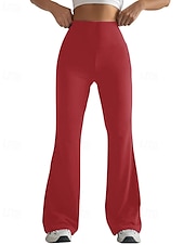 economico Leggings semplici-Per donna Gamba larga Pantaloni Eleganti Streetwear Casual Lunghezza intera Naturale Semplice Elastico in vita Confortevole Streetwear Ferie Abbigliamento quotidiano Magenta Grigio Nero Bianco Autunno