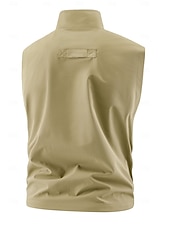 abordables Chalecos-Hombre Chaleco al aire libre Chaqueta táctica Deporte Pesca Acampada y Senderismo Activo Primavera Otoño Multi bolsillo Multicapa Poliéster Táctico Cremallera Negro Azul Marino Caqui Verde Ejército