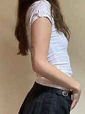 preiswerte Damen Einfache Oberteile-Damen Hemd Bluse Einfach Modern Lässig Kurzarm Hemdkragen Normale Oberteile Täglich Ferien Knöpfe Weiß Rosa Sommer