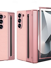 cheap Samsung Cases-Phone Case For Samsung Galaxy Z Fold 7 Z Fold 6 Z Fold 5 Z Fold 4 Back Cover Full Body Protective Shockproof Retro PU Leather