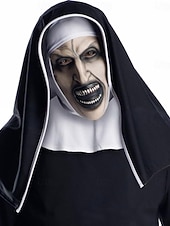 levne Klasický horor-Valak předvečer Všech svatých Cosplay kostým Maska Plná hlava Jeptiška Horor Dospělé Unisex předvečer Všech svatých Karneval Výkon Párty Jednoduché Halloweenské kostýmy Oblékněte se