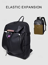 abordables Sacs à dos de Collège-Sac à dos pour ordinateur portable imperméable et résistant aux rayures pour homme – Design élégant et extensible avec plusieurs compartiments pour les voyages, l&#039;école et l&#039;extérieur
