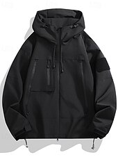 economico giacca attiva-Per donna Giacca con Cappuccio Impermeabile Caldo Cerniera Tasca Moda Semplice All&#039;aperto Streetwear Abbigliamento quotidiano Cerniera Regolare Con Cappuccio Vestibilità regolare Manica Lunga