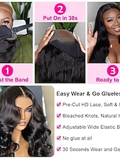 levne Paruky z přírodních vlasů se síťkou ofina-Vlnitá paruka z lidských vlasů pro ženy 4x4 krajka 180% hustota bez lepidla paruka z lidských vlasů předtrhaná před střihem bez lepidla paruky s krajkou vpředu brazilské lidské vlasy s přirozenou