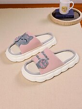 baratos Chinelos de mulher-Pantufas femininas estilo cat paw slide – pantufas com solado de espuma macio e aberto para ambientes internos, ideais para a vida no dormitório, relaxamento em casa e noites aconchegantes
