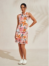 Недорогие Женская одежда для гольфа-Жен. Футболка-поло Желтый + голубой Серебро + оранжевый Без рукавов Женская одежда для гольфа Одежда Одежда Одежда