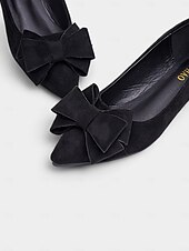 abordables Ballerines femme-ballerines en daim vert pour femmes avec gros nœud - ballerines chics et confortables pour une tenue décontractée et de jour