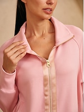 cheap Sweatshirt &amp; Outerwear-Women&#039;s Golf Jacket Dark Grey Black White Long Sleeve Top Ladies Golf Attire Clothes Outfits Wear Apparel