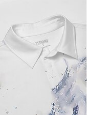 halpa Miesten golfvaatteet-Miesten Poolopaita Sininen Lyhythihainen Topit Golfasut Vaatteet Asut Wear Apparel