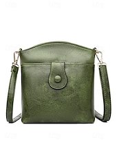 cheap Crossbody Bags-Women&#039;s Faux Leather Crossbody Bag with Multiple Compartments – Vintage Casual Shoulder Purse for Daily Commute, Shopping and Travel