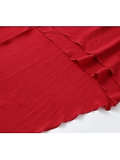 preiswerte Ausgefallene Kleider-Damen Minikleid Boho-Kleid Westernkleid Mode Klassisch Modern Outdoor Ferien Ausgehen Normale Passform Einfach Langarm V Ausschnitt Rote Sommer