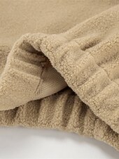 billiga breda ben och hög midja-Dam Fleecebyxor Byxor Rak Mode Streetwear Fullängd Hög midja Slät Snörning Elastisk midja Mateial som andas Bekväm Microelastisk Gata Dagliga kläder Utekväll Vit Brun Kaki Höst Vinter Normal