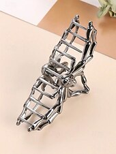 cheap Halloween Accessories-Women’s Halloween Spider Hair Claw Clip – Alloy Gothic Hair Accessory with Creepy Spider Design for Costume Parties, Cosplay and Festive Occasions