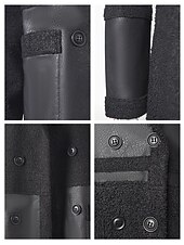 preiswerte Wintermäntel-Damen Kunstlederjacke Winterjacke Warm Bequem Tasche Knöpfe Mode Modern Lässig Einfach Ausgehen Wochenende Einreihig Regulär Steigendes Revers Normale Passform Langarm Oberbekleidung Schwarz Winter