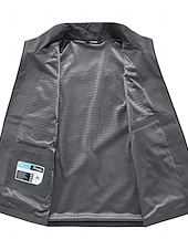 abordables Chalecos-Hombre Chaleco al aire libre Chaqueta táctica Deporte Pesca Acampada y Senderismo Activo Primavera Otoño Multi bolsillo Multicapa Poliéster Táctico Cremallera Negro Azul Marino Caqui Verde Ejército