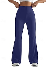 economico Leggings semplici-Per donna Gamba larga Pantaloni Eleganti Streetwear Casual Lunghezza intera Naturale Semplice Elastico in vita Confortevole Streetwear Ferie Abbigliamento quotidiano Magenta Grigio Nero Bianco Autunno