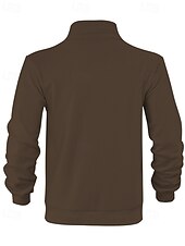 economico Giubbotti Casual-Per uomo Giacca Invernale Giacca in Pile Giacca Casual Vacanza Quotidiano Calore Termico Tasca Pile Autunno Inverno Semplice Moda Streetwear Collo alla coreana Regolare Aalbicocca Nero Blu marino