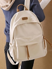 tanie Plecaki studenckie-damski prosty, wodoodporny plecak o dużej pojemności - prosty, lekki plecak z wieloma kieszeniami do przechowywania na uczelnię, w podróż i do codziennych dojazdów