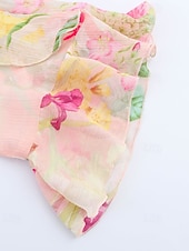 billige Blomstrete topper-Dame Skjorte Bluse Blomsternål i krystall Stilfull Moderne Langermet V-hals Vanlige topper Ferie Ut på byen Trykt mønster Rosa Høst