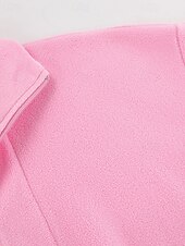 tanie Teksturowane bluzy i swetry-Damskie Pullover Plemienny Moda miejska Codzienny Wygodny Długi rękaw Wysoki Zwykłe topy Ulica Święto Wyjściowe Nadruk Quarter Zip Rumiany róż Jesień