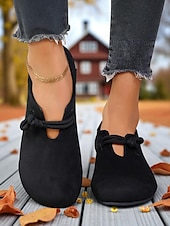 levne Dámské boty s plochou podrážkou-Dámské béžové mokasíny s širokou špičkou – měkké nazouvací boty ve vintage stylu na chůzi, pochůzky a víkendové outfity