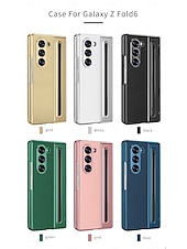 cheap Samsung Cases-Phone Case For Samsung Galaxy Z Fold 7 Z Fold 6 Z Fold 5 Z Fold 4 Back Cover Full Body Protective Shockproof Retro PU Leather