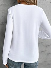 Женская футболка с круглым вырезом длинным рукавом туника графическая бабочка винтажная повседневная обычные топы ежедневный принт красный синий радужный весна осень Недорогие Животные пьют-Женская футболка с круглым вырезом длинным рукавом туника графическая бабочка винтажная повседневная обычные топы ежедневный принт красный синий радужный весна осень