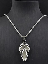 abordables Accessoires d&#039;Halloween-Collier pendentif fantôme phosphorescent pour homme – Bijoux d&#039;horreur d&#039;Halloween pour soirées costumées et événements nocturnes