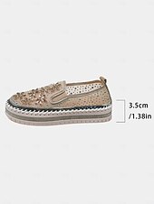 economico Festa Notturna-Sneakers slip-on da donna con strass, tomaia in mesh e suola spessa - scarpe alla moda per la vita notturna, le feste e le discoteche