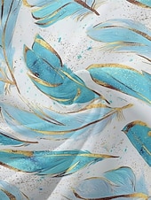 preiswerte Blumenkleid-Damen Midikleid Freizeitkleid Chiffon Schwingkleid Modern Urlaub Täglich Wochenende Normale Passform Feder Langarm V Ausschnitt Weiß Blau Leicht Blau Sommer Frühling Herbst