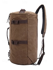 economico Zaini da Esterno-Borsa da viaggio convertibile in tela vintage da uomo, con tracolla, grande capacità, multifunzione, per il ritorno a scuola, gite del fine settimana, palestra e uso all'aperto