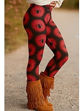 Leggings da donna Vacanza Stile Etnico Vintage Lunghezza Caviglia Alta Vita Grafica Animale Stampa 3D Asciugatura Rapida Traspirabilità Morbido Elastico All'aperto Casa Casual Nero Rosso Verde economico Animali Stampa-Leggings da donna Vacanza Stile Etnico Vintage Lunghezza Caviglia Alta Vita Grafica Animale Stampa 3D Asciugatura Rapida Traspirabilità Morbido Elastico All'aperto Casa Casual Nero Rosso Verde